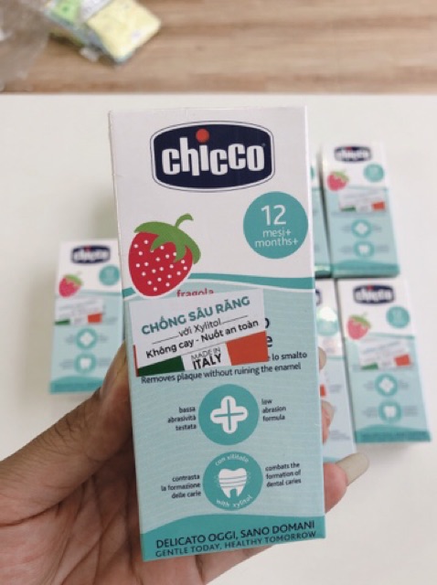 Kem đánh răng Chicco cho bé 6+,12+