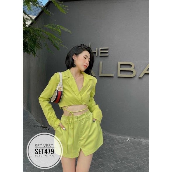Bigsize Set vest SET479