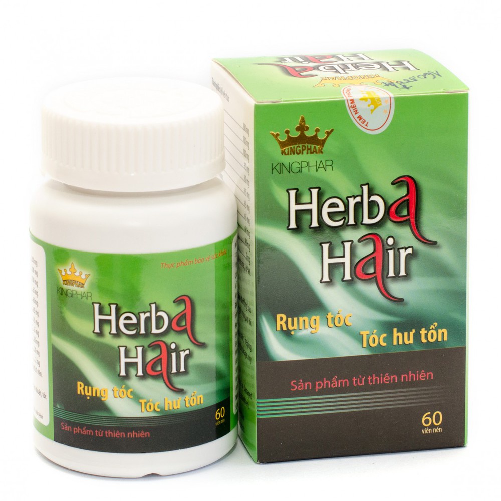 HERBA HAIR KINGPHAR - Viên uống kích thích mọc tóc