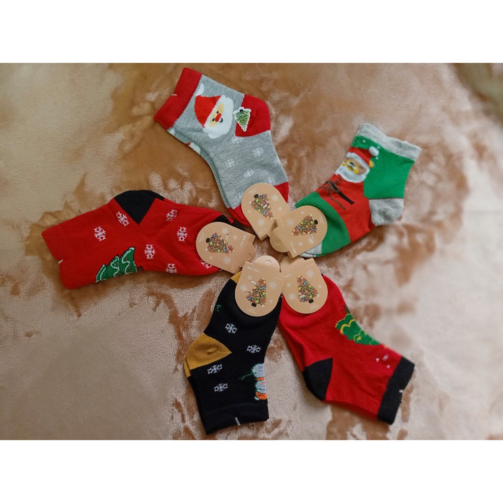 [Set 10 Đôi] Tất Noel Cao Cổ Cho Bé Trai Bé Gái Từ 1 Đến 12 Tuổi Cực Đẹp Và Đáng Yêu Cho Bé Mùa Giáng Sinh Ấm Áp