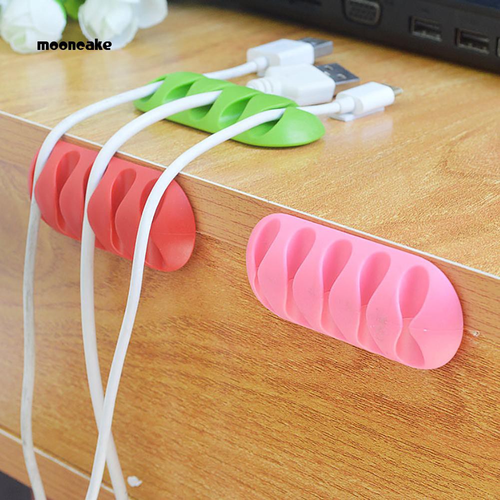 Dụng cụ giữ cố định dây cáp đa năng tiện dụng hình mặt trăng xinh xắn
