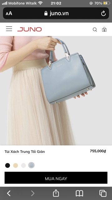 Túi Juno da cực mền giảm giá còn 650 giá gốc 755000₫