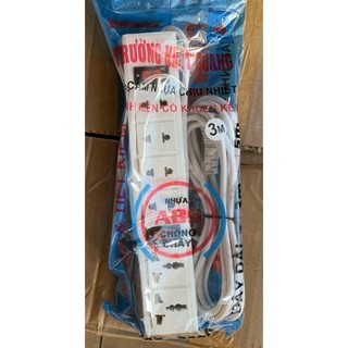 Ổ điện trường nhật quang / toni 6 lỗ 2 công tắc - 3 met / 5 met