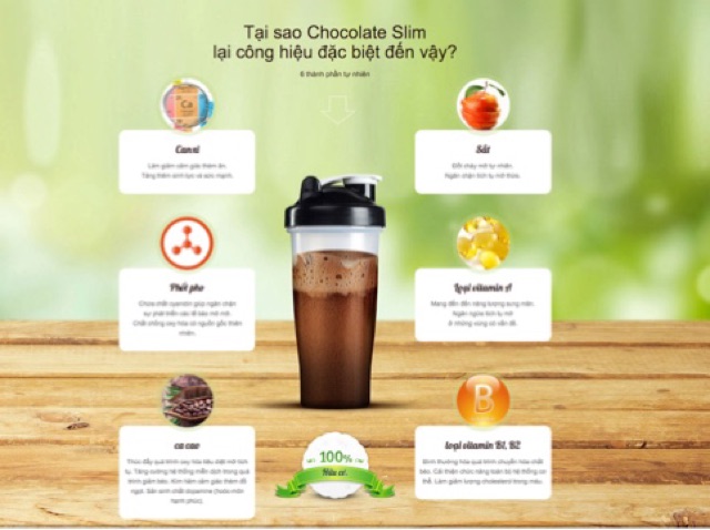 Chocolate Slim – Thức uống giảm cân xuất xứ Việt Nam