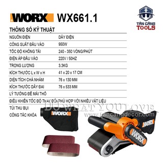 MÁY CHÀ NHÁM WORX WX661