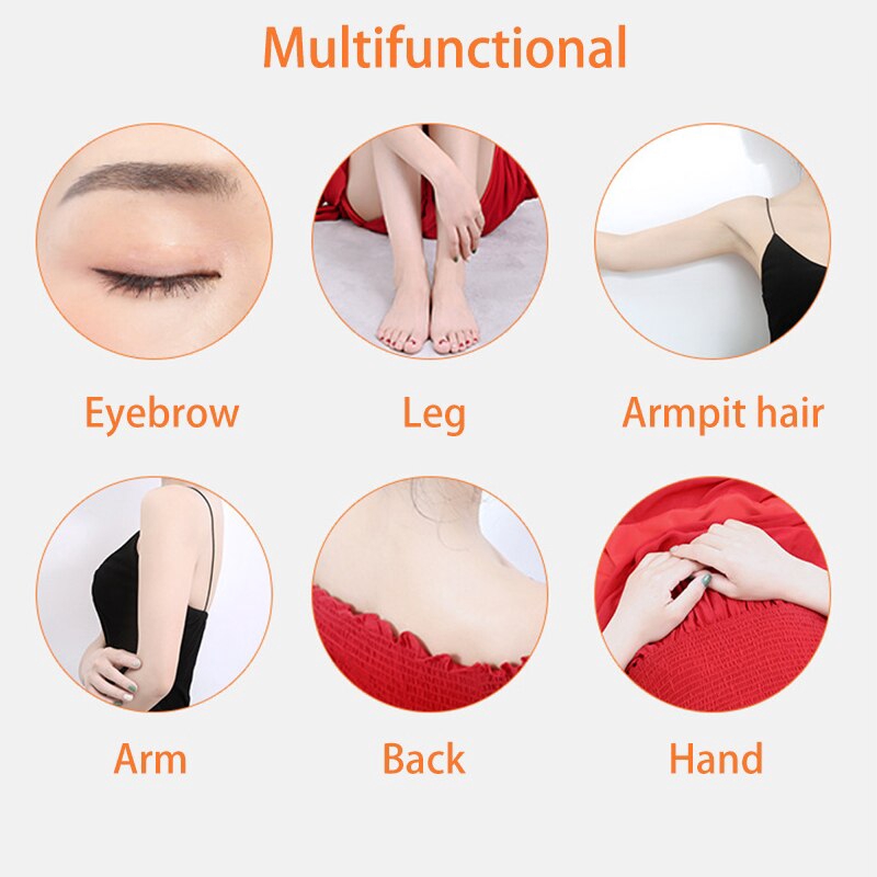 Tông đơ tỉa lông mày tóc đa năng không đau hai đầu tiện dụng