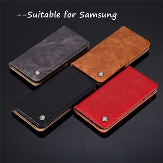 Samsung galaxy a12 phone case samsung a32 a72 a52 a42 a02 a02s luxury flip retro wallet leather protective cover