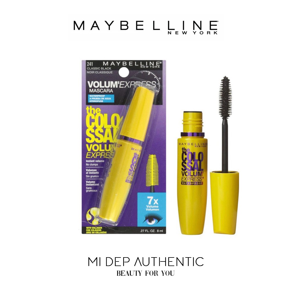 Chuốt mi Maybelline Colossal Volum Express 7x 8ml Mỹ - Mị Đẹp Authentic