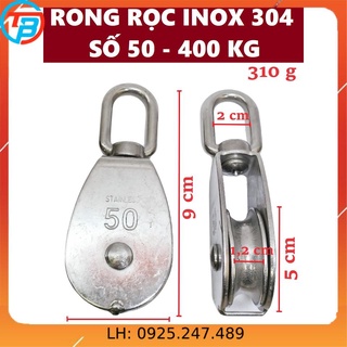 Ròng rọc inox 304 số 50 cáp thép sài gòn