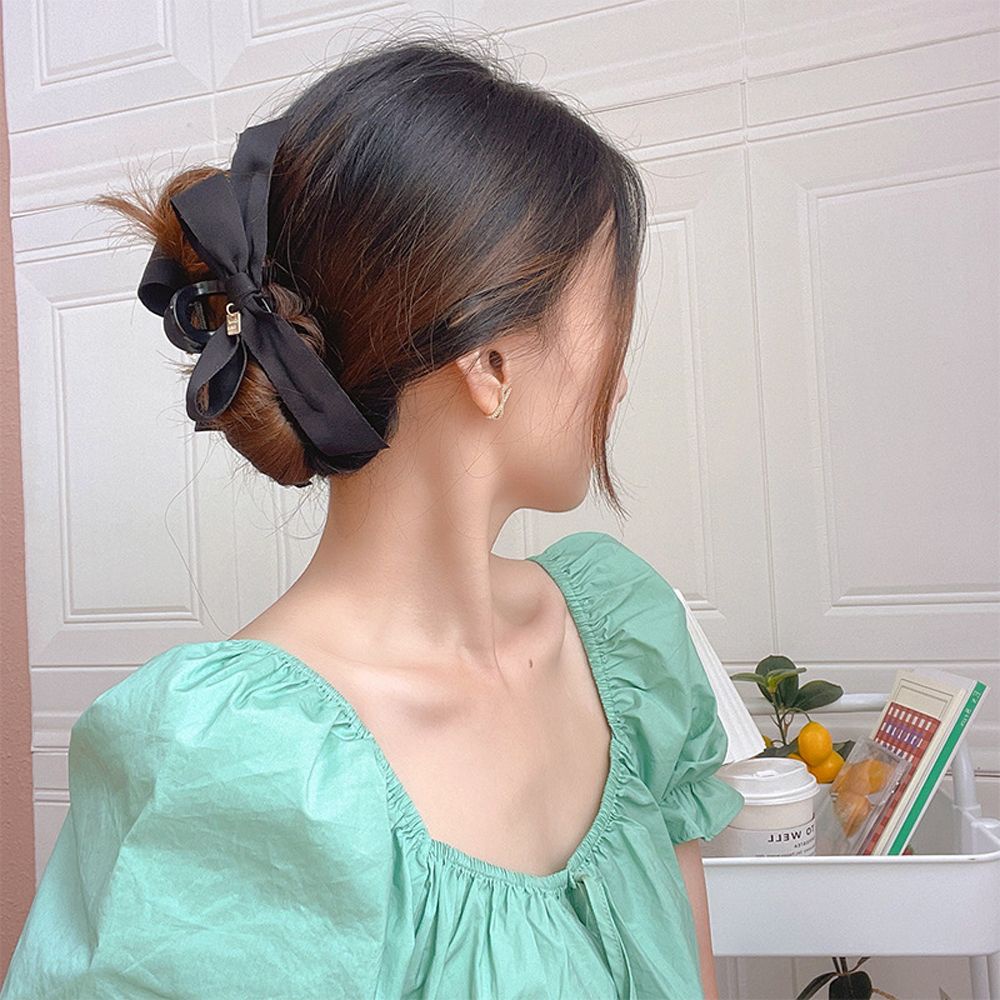 Kẹp Tóc Càng Cua Hình Nơ Nhiều Màu Thanh Lịch Cho Nữ