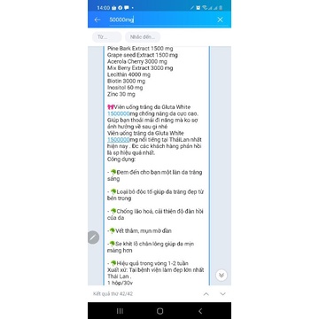 viên uống trắng da gluta white thái lan | Thế Giới Skin Care