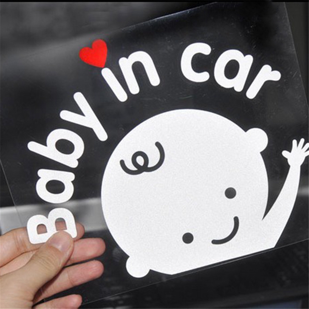 📞TOP💻 Waterproof Auto Decal Window 3D Cartoon Car Accessories Baby In Car