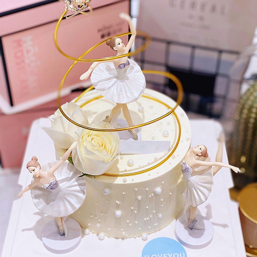 AUGUSTINA Topper Cắm Trang Trí Bánh Kem Hình Cô Dâu Chú Rể