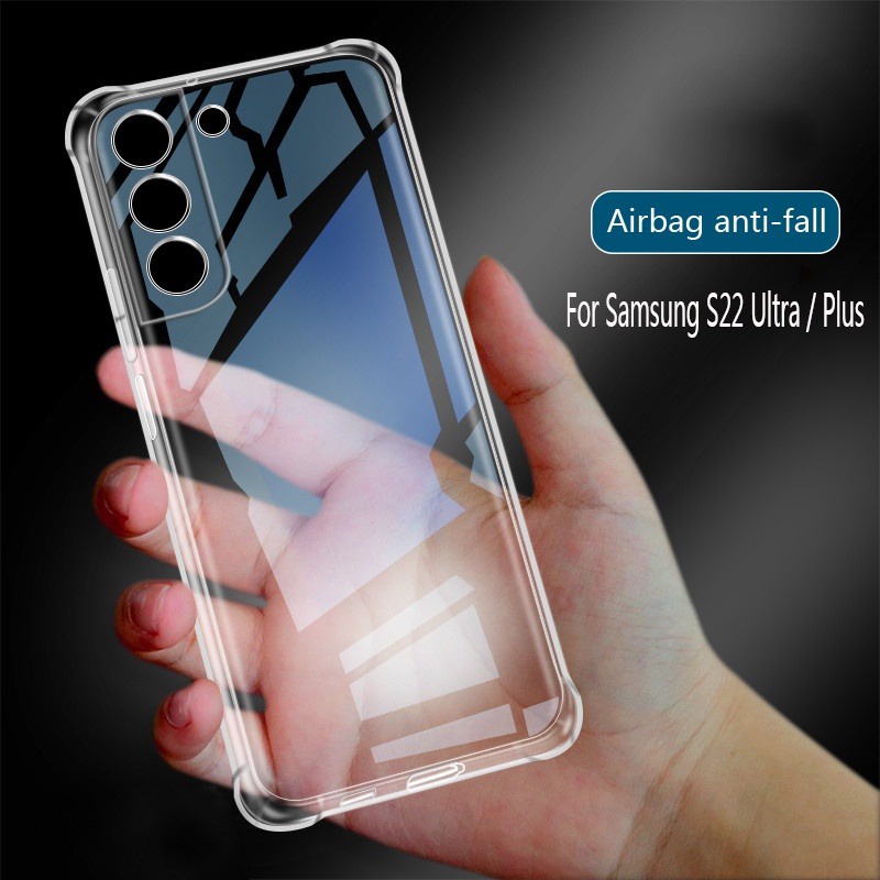 Ốp Điện Thoại Silicon Mềm Trong Suốt Cho Samsung Galaxy S22 Ultra Plus S22+ S21 S20 FE 4G 5G M62 F62