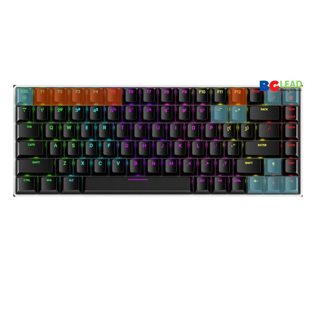 Bàn phím cơ|Bàn phím gaming DAREU EK884 84KEYS có đèn led RGB, Blue|Brown|Red D switch - Mai Hoàng phân phối và bảo hành