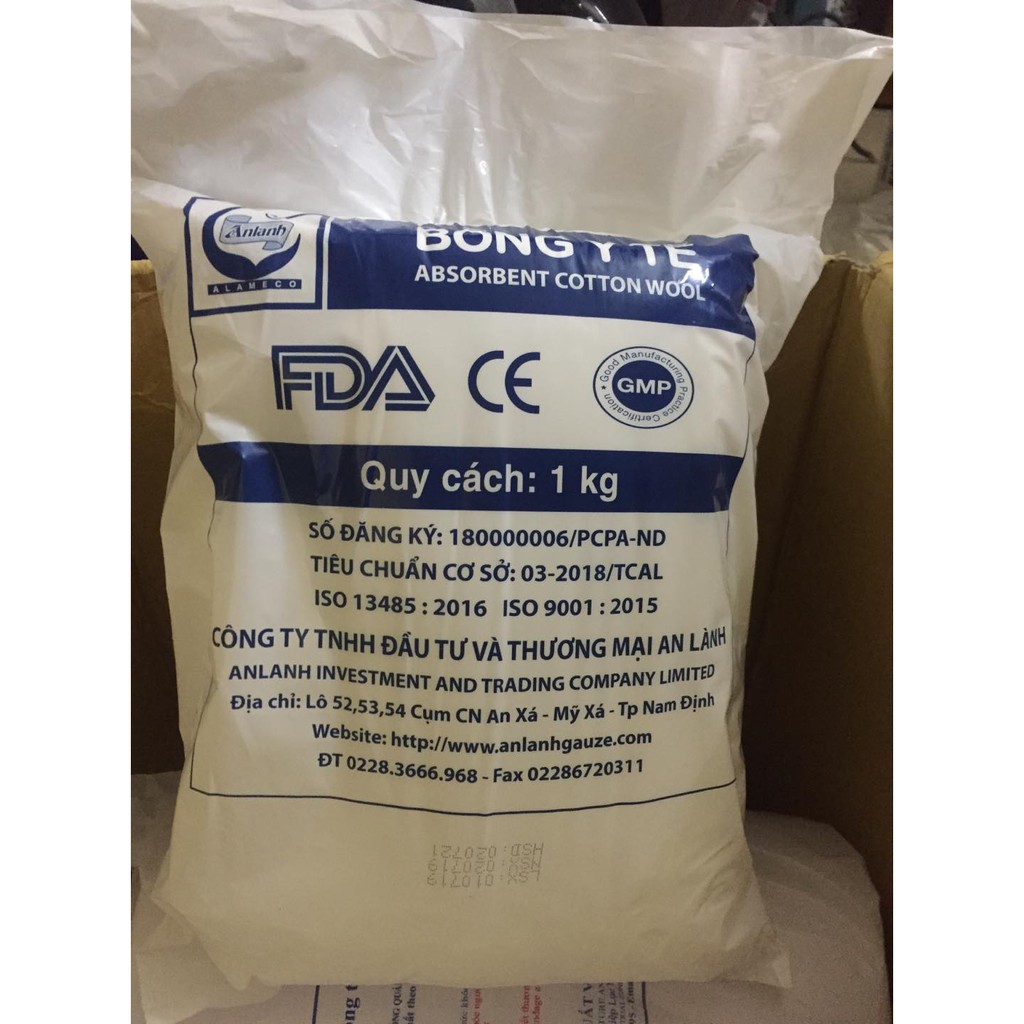 BÔNG THẤM Y TẾ AN LÀNH,1KG