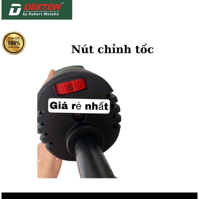 Máy mài cầm tay Dekton Dk-AG1100S có chỉnh tốc công tắc đẩy, công suất 1100W