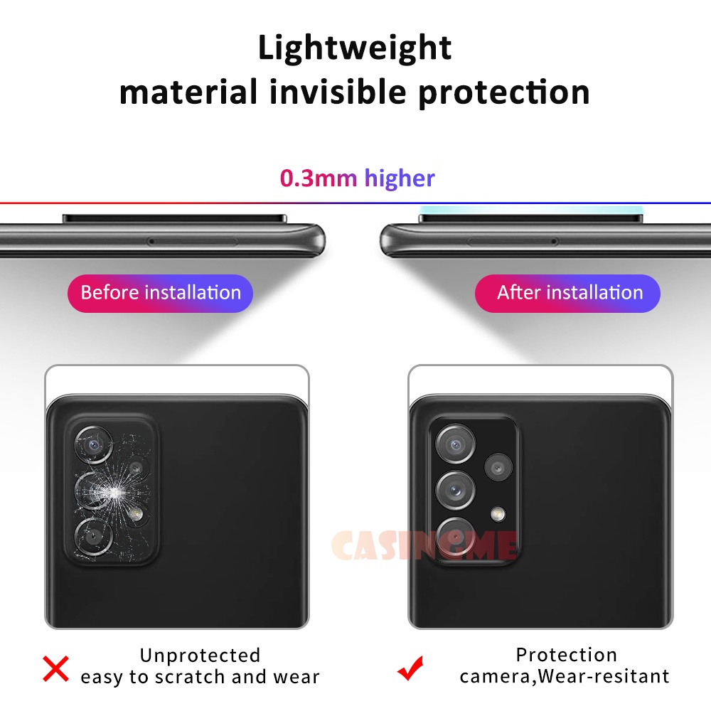Kính Cường Lực Bảo Vệ Camera Sau Cho Samsung Galaxy A52 A52s A22 A12 A53 A33 A13 A42 A21S A32 A72 4G 5G