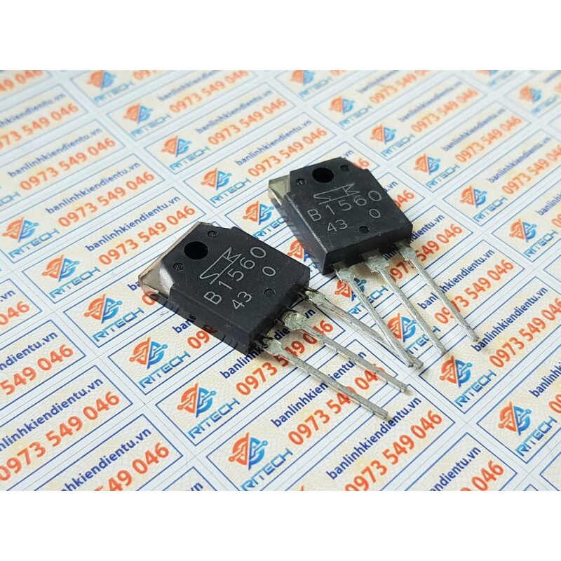[Combo 5 chiếc] B1560 2SB1560 Transistor Darlington PNP 150V 10A TO-3P chính hãng