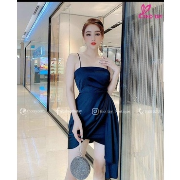Đầm váy nữ ôm body 2 dây xếp bèo sexy quyến rũ thời trang nữ cho quý cô dự tiệc sang chảnh