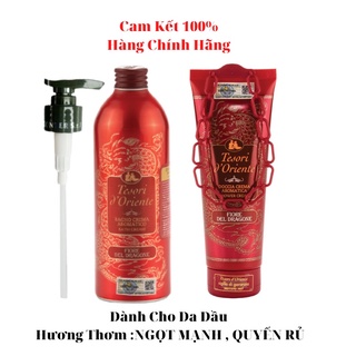 Sữa Tắm Nước Hoa Ý Hương Hoa Thanh Long Chai Màu Đỏ Tesori D'Oriente 250ml - 500ml