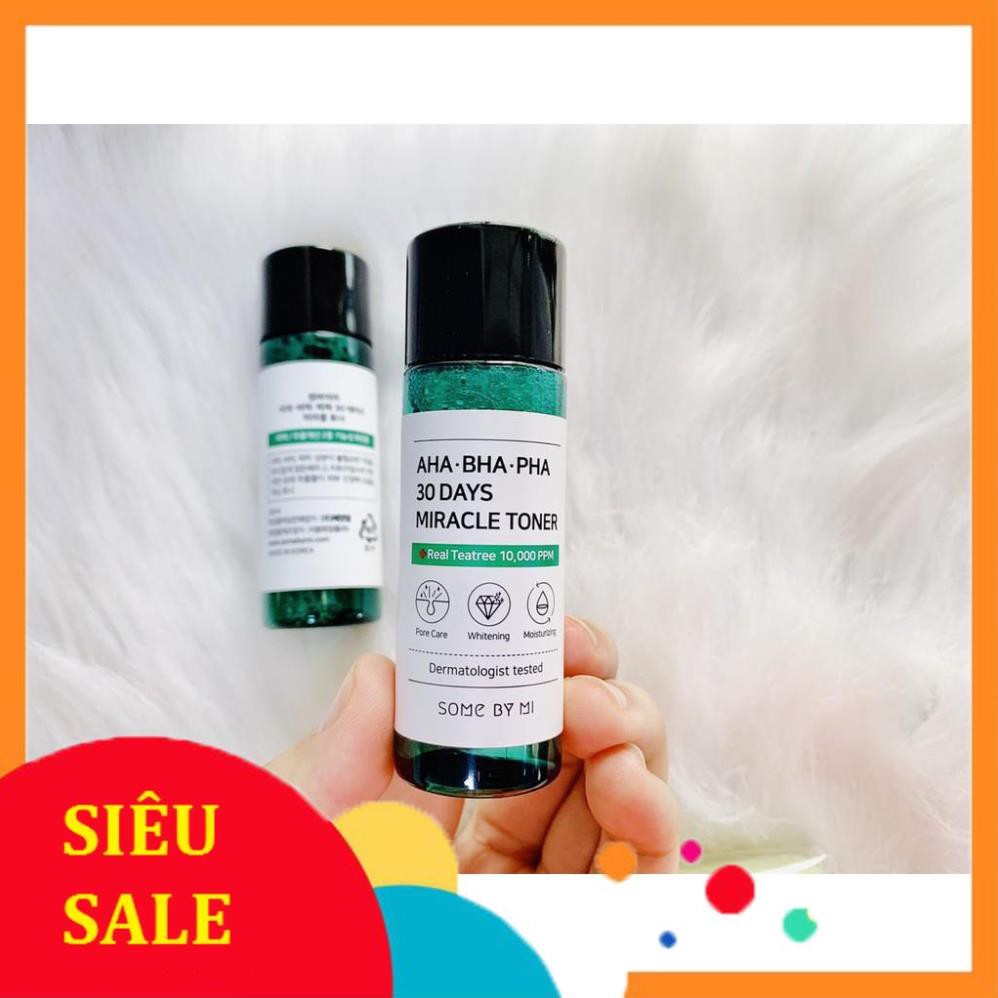 FreeShip Giá Sốc -  Minisize Nước hoa hồng "thần kỳ" Some By Mi AHA-BHA-PHA 30 Days Miracle Toner 30ml