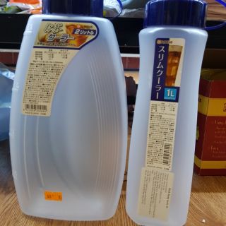 Combo 2 bình nhựa đựng nước Made in Japan 1lit và 2 lít