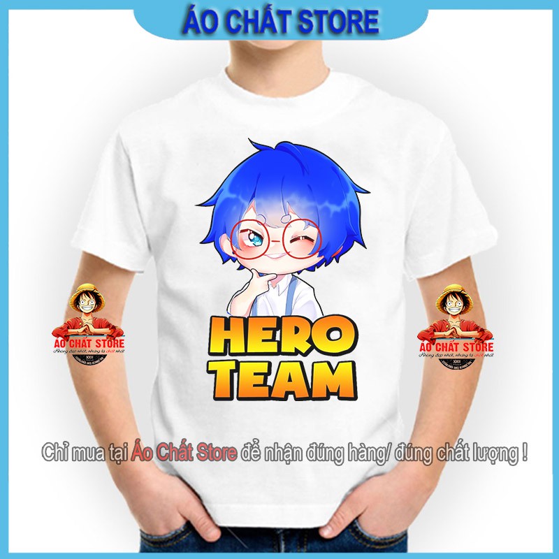 Áo Hero Team full nhân vật siêu cute | Áo Simmy Siro Phong Cận Mister Vịt Kamui Kairon Timmy Sammy chibi MC41