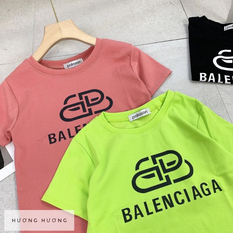 Áo croptop top thêu chữ &quot;BALEN_CIAGA&quot;