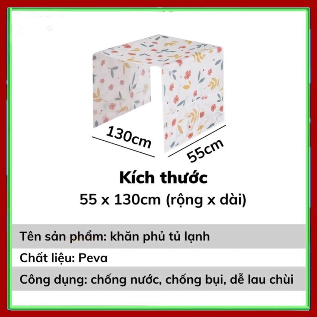 Tấm phủ nóc tủ lạnh máy giặt Sharp có túi đựng đồ bằng vải chống bụi không thấm nước dày dễ lau chùi