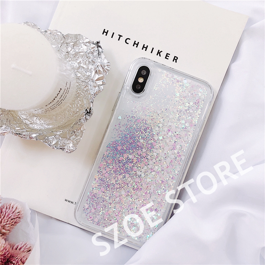 Xiaomi RedmiNote7 Note6pro Note5pro Note5A Note4 Redmi7 Liquid Glitter Love Quicksand Soft PhoneCase