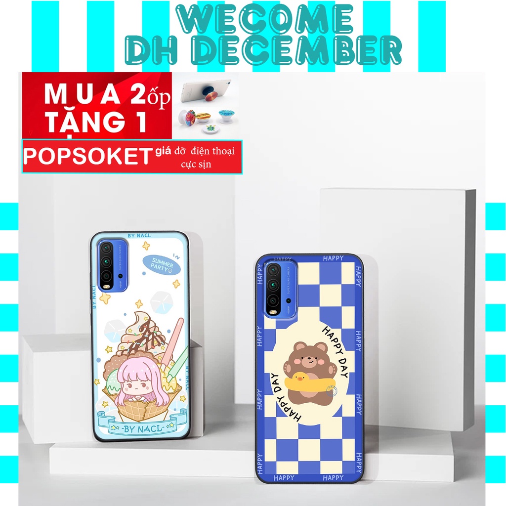 Ốp lưng Xiaomi REDMI 9T  in hình 3D gấu mới nhất - sang - chảnh - ĐẸP- BỀN