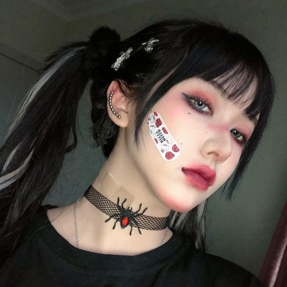 ANEMONE Vòng Cổ Choker Hình Dơi Phong Cách Gothic Cho Nữ