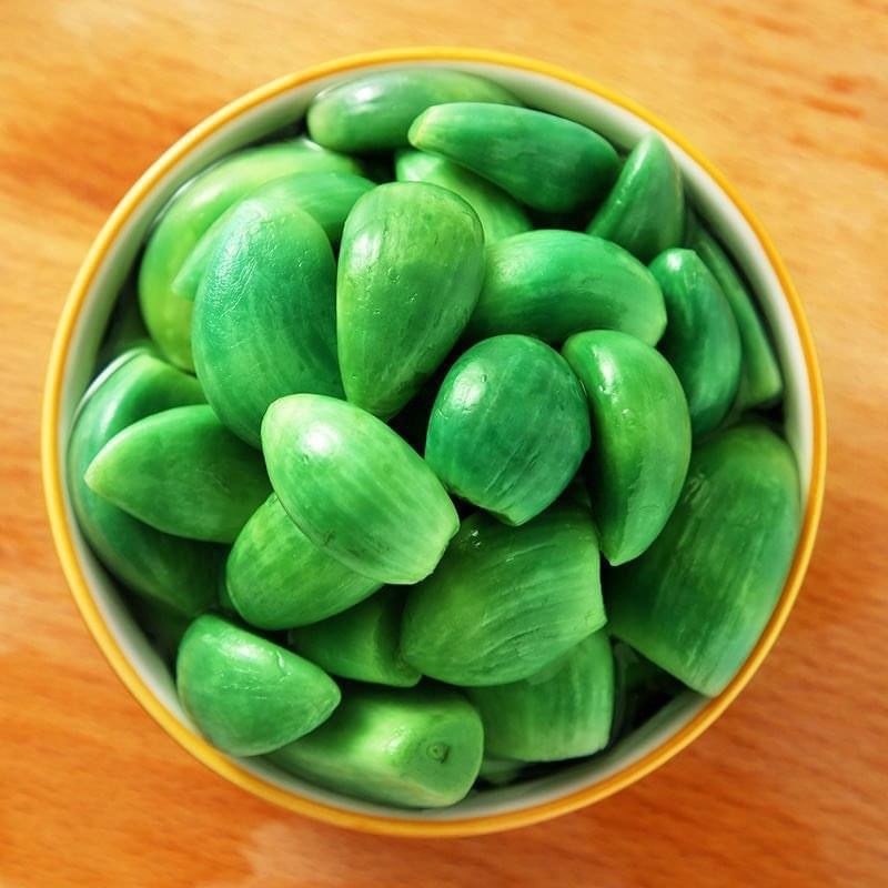 Tỏi xanh ngâm giấm, Tỏi ngọc bích lên men tự nhiên, hũ 400gr siêu ngon - Yumystore86