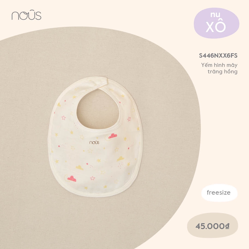 Yếm sơ sinh vải xô siêu bền đủ màu, đủ họa tiết - Nous Bình Dương - Bipbipstore