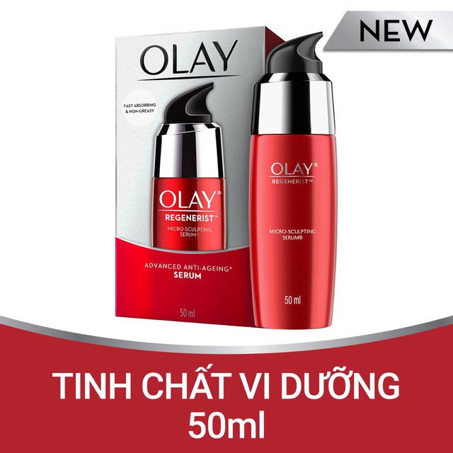 Serum Ordinary Dưỡng Da Chống Lão Hoá Olay Regenerist Micro Sculpting Serum 50ml - Serum Olay đỏ