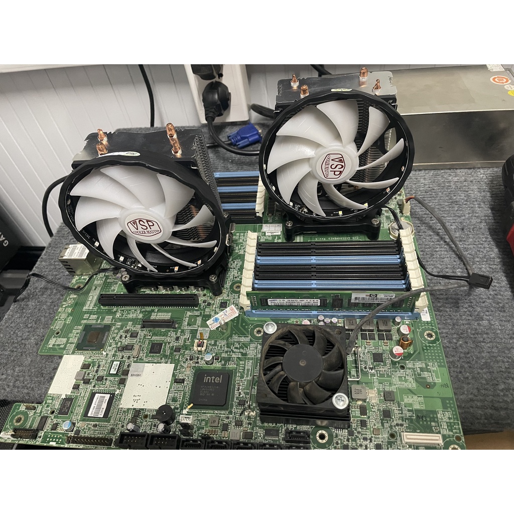 COMBO MAIN CHIP TẢN DUAL SOCKET 1366 12 NHÂN 24 LUỒNG