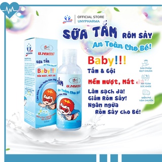 Sữa tắm gội, làm giảm ngăn ngừa rôm sảy-unypharma-an toàn cho bé
