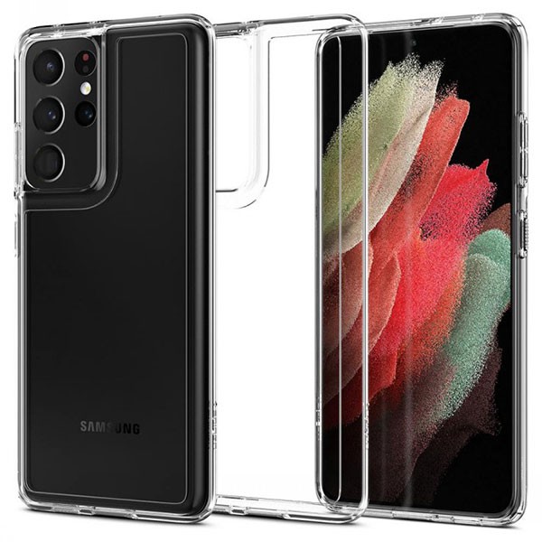 Ốp lưng Samsung Galaxy S21 Ultra / S21 Plus / S21 Spigen Ultra Hybrid Trong suốt - Hàng Chính Hãng.