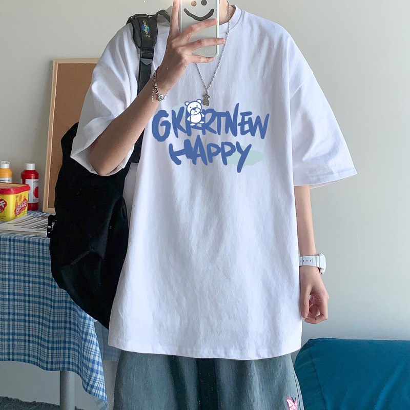 Áo Thun Tay Lỡ Oversize Nam Form Rộng HM1986 Áo Form Rộng Unisex Cổ Tròn StreetWear Giá Rẻ Hàn Quốc 3191