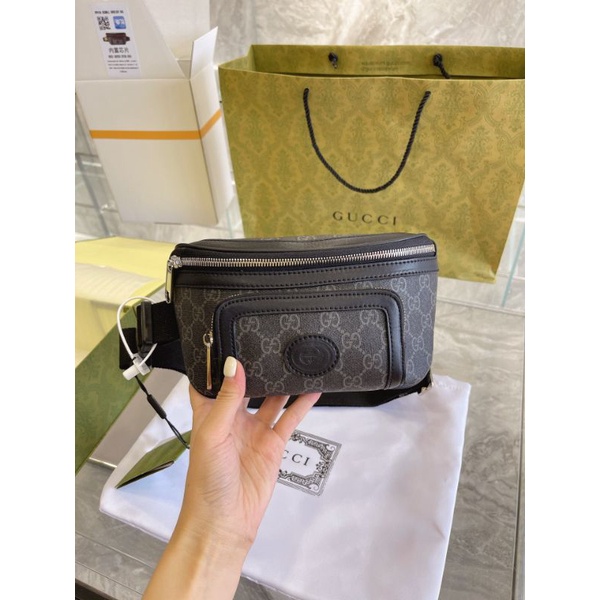 Tui cheo nam&amp;nữ G.C họa tiết nâu-xanh cá tính