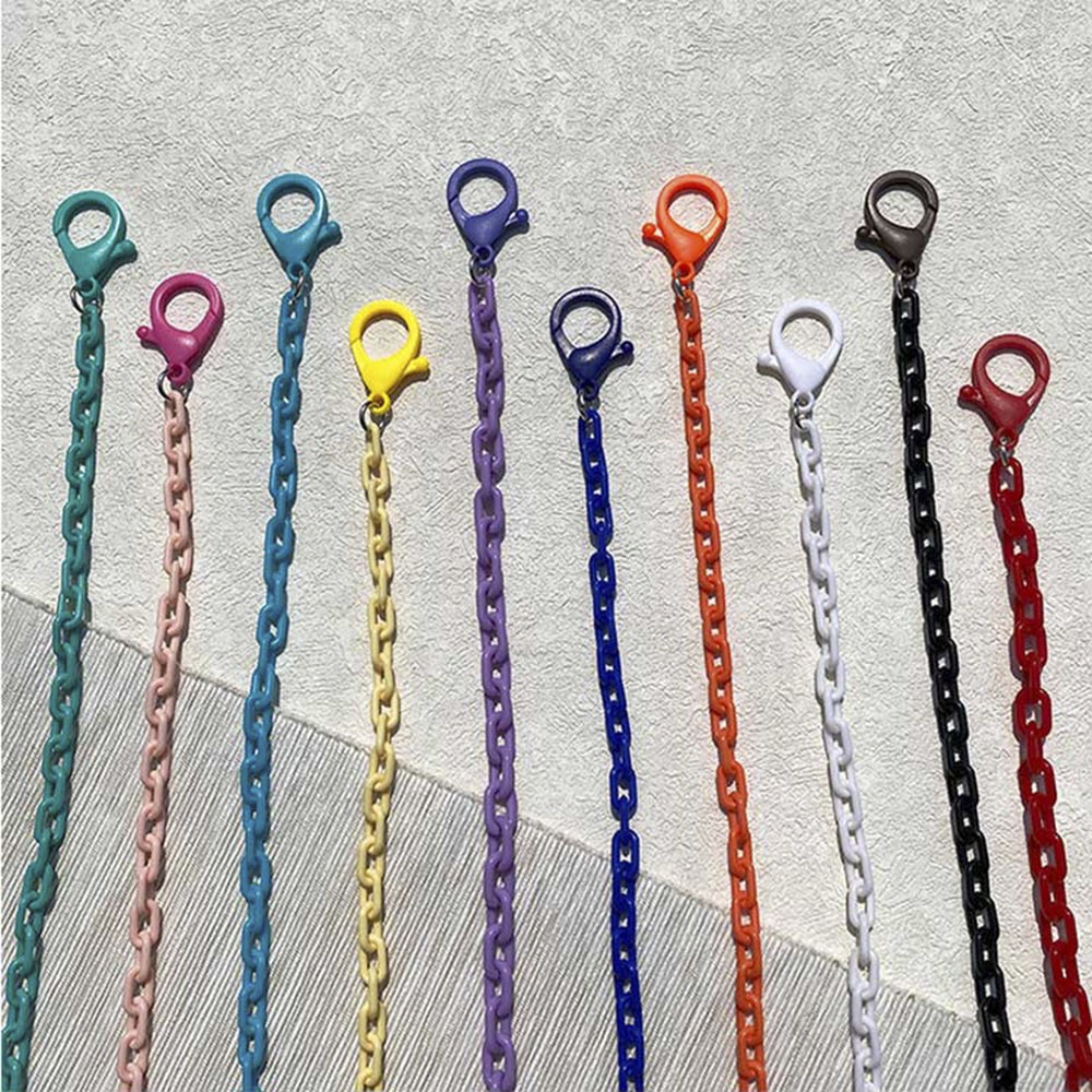 Dây đeo khẩu trang bằng acrylic màu sắc ngọt ngào chống thất lạc tiện lợi cho nam nữ