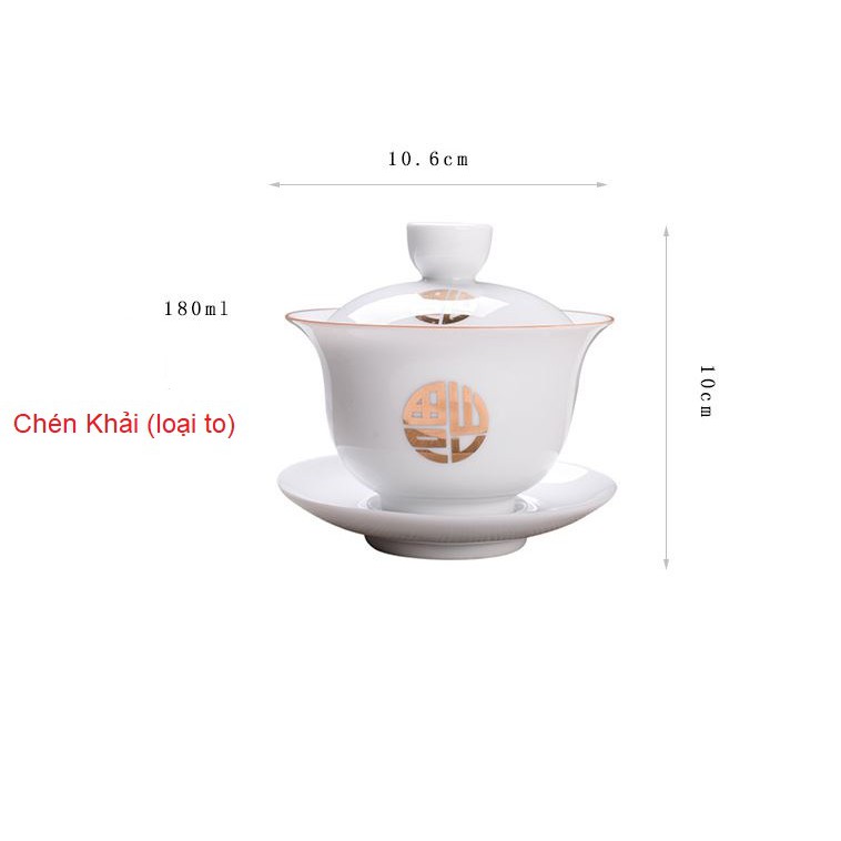 Chén Khải (loại to) mẫu Khổ Qua (Mướp đắng)