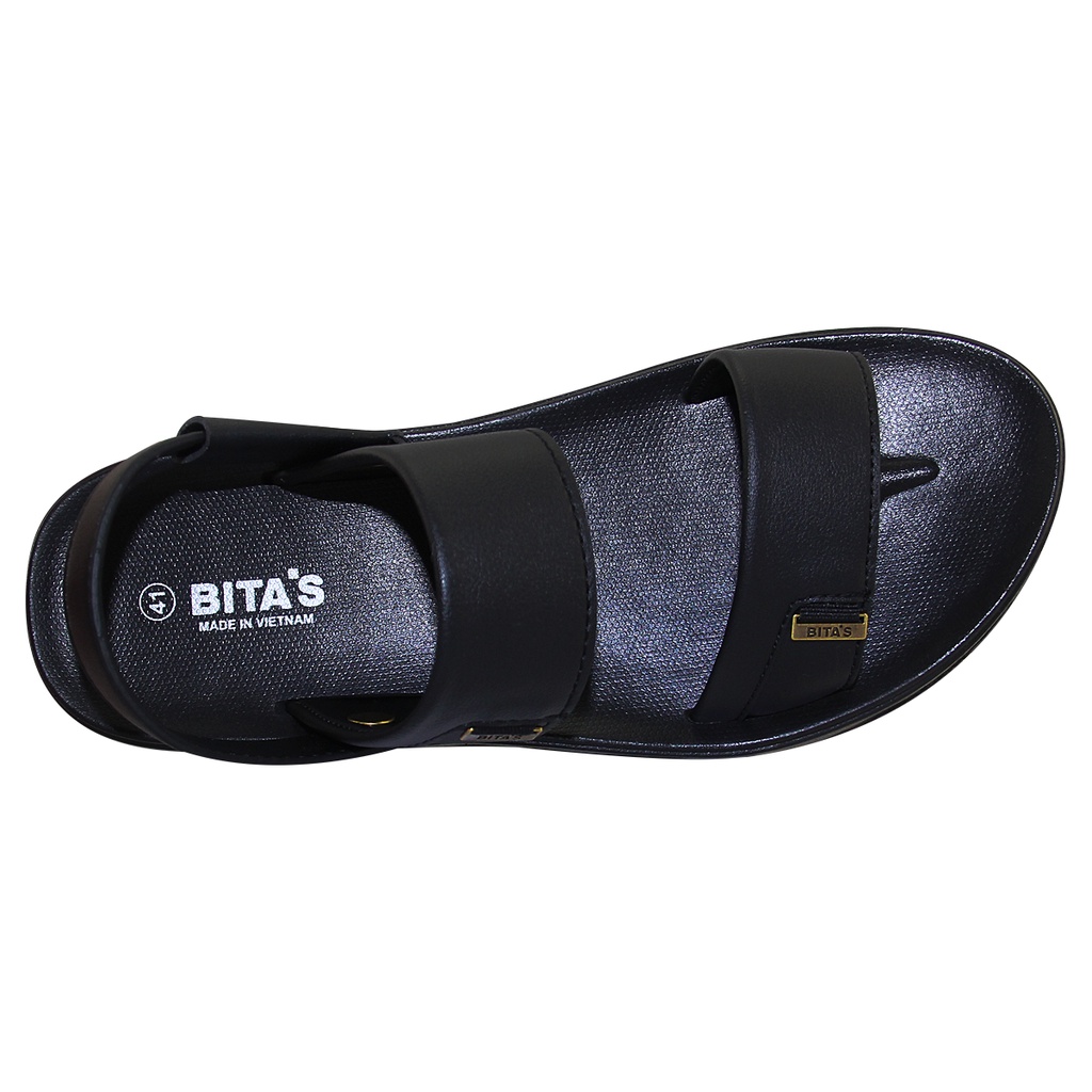 Sandal đế bằng nam Bita's SPS.142 (Đen + Nâu)