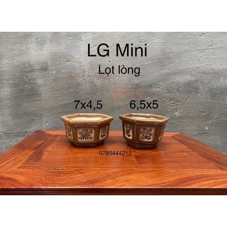 Chậu lục giác mini giả cổ gốm Đồng Nai có video