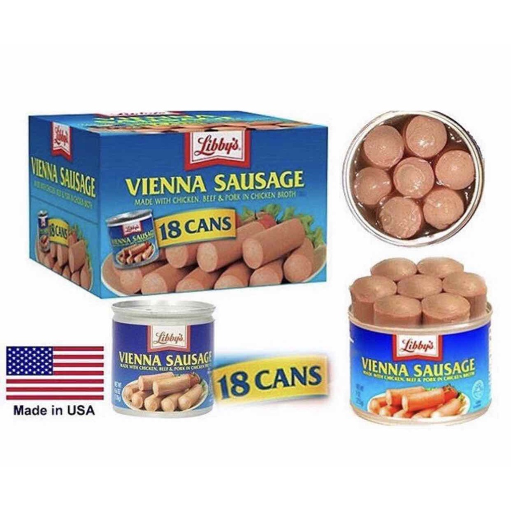 Xúc xích đóng hộp Libbys Vienna Sausage của Mỹ