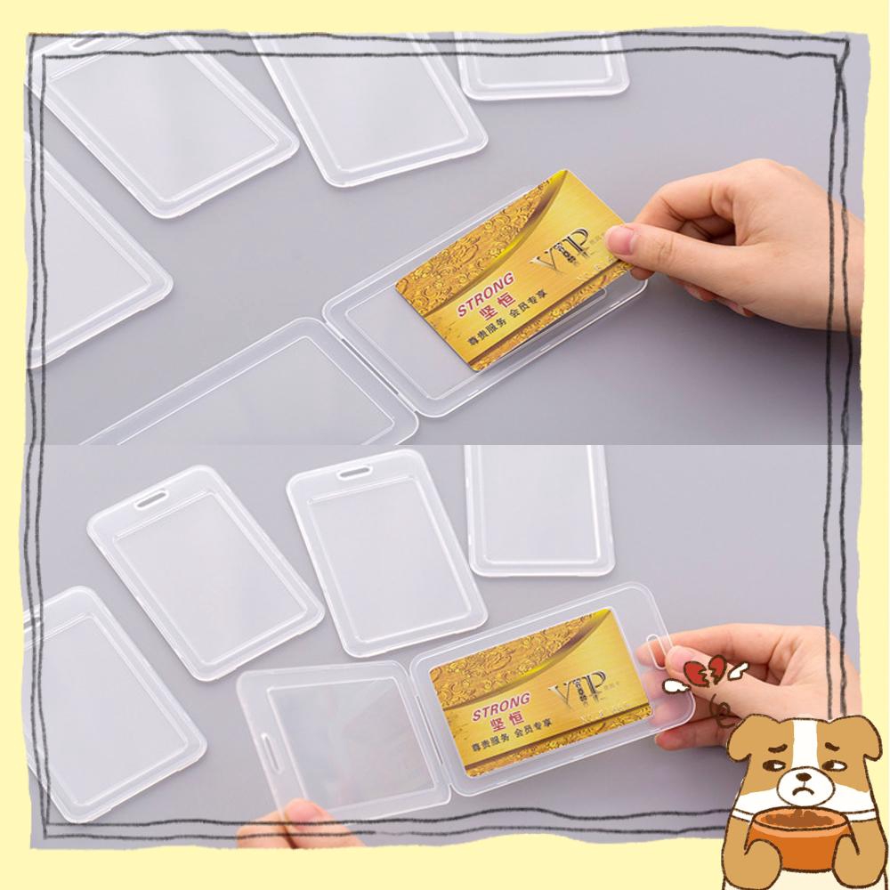 Giá Đỡ Thẻ Id Hai Mặt Bằng Nhựa Chống Trộm Tiện Dụng Cho Trường Học/Văn Phòng