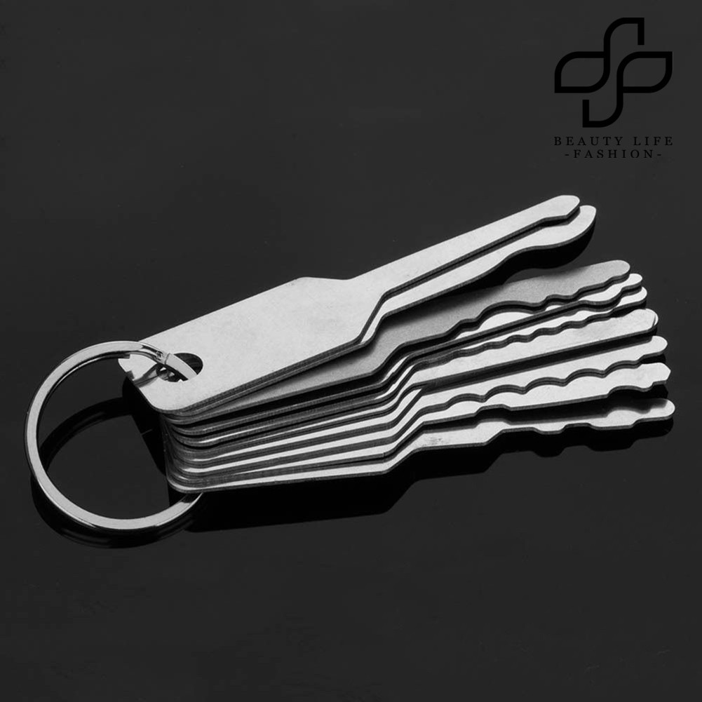 [hardware] 10 Pcs Keys Lock Pick Set Double Car Lock Opener Auto Tool