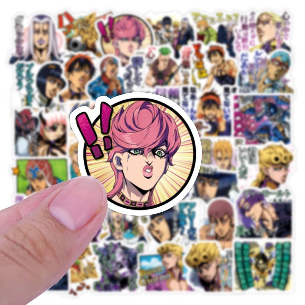 Nhãn Dán Trang Trí Va Li / Laptop / Vali Họa Tiết Hoạt Hình QUINTON JoJo Bizarre Adventure DIY