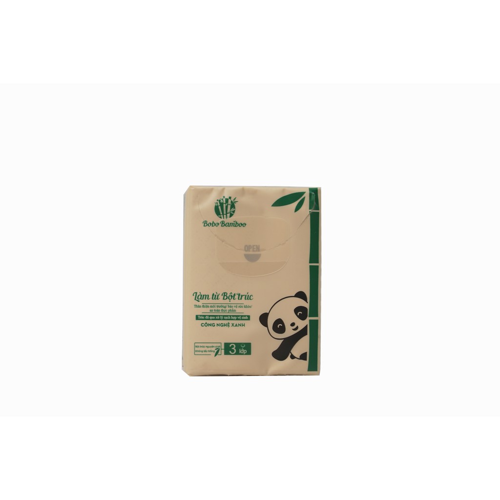 5 gói giấy gấu trúc bỏ túi BOBO BAMBOO cao cấp siêu dai